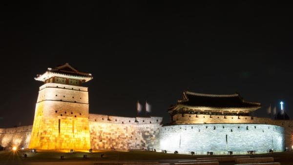서북공심돈, 화서문 야경